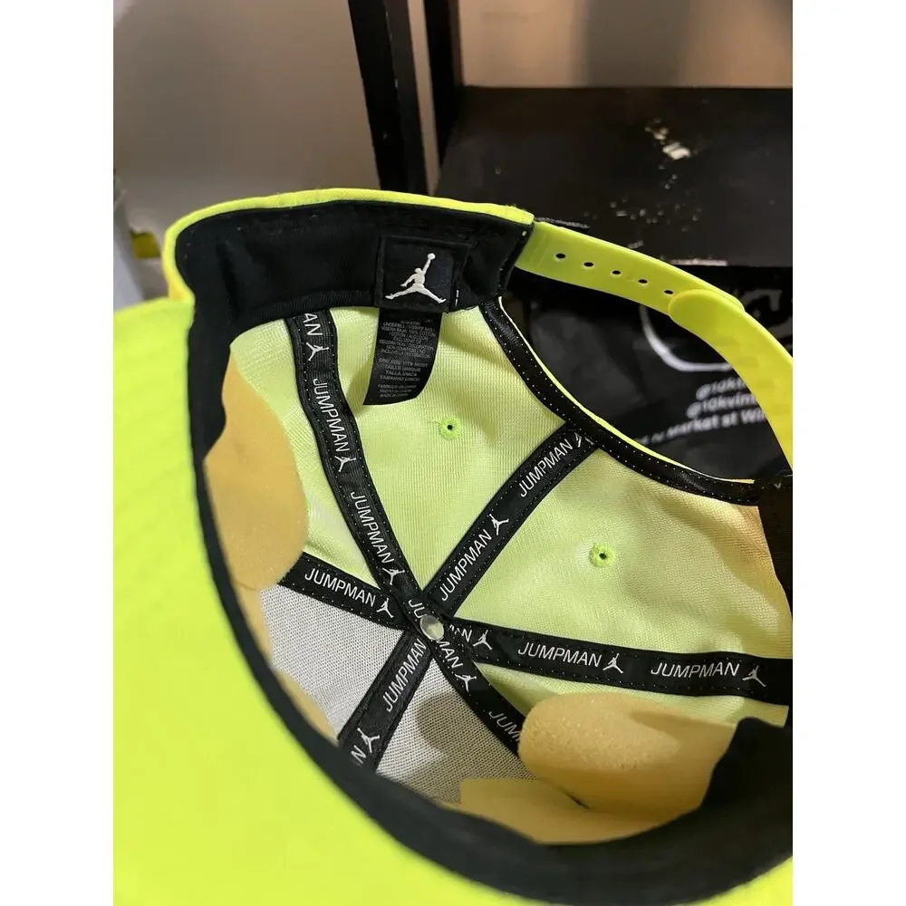 Air Jordan Jumpman Pro Snap Back Cap RARE Neon Yellow